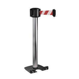 Poteau de guidage extérieur à sangle premium base lestée