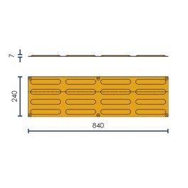 Plate Tactile Guidance Strip