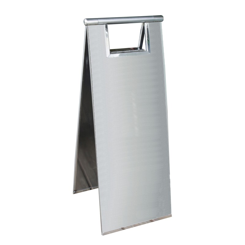 Stainless steel danger warning stand