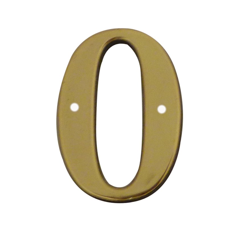 Brass nail-on numeral