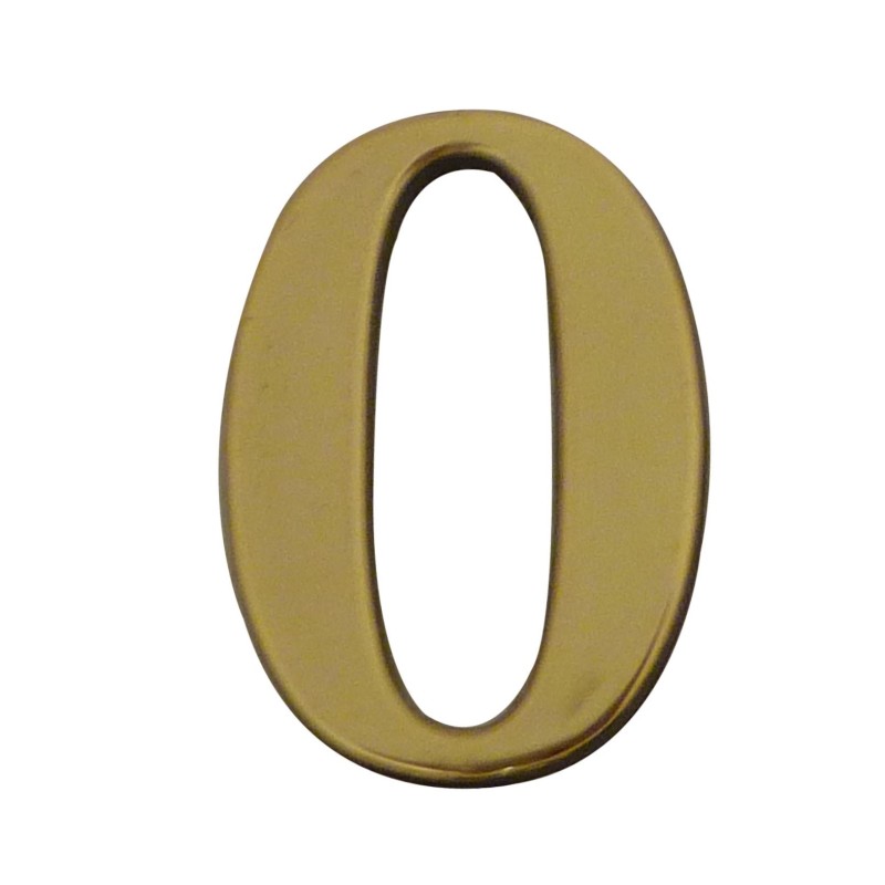 Golden adhesive numeral