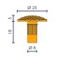 Tactile Paving Stud 25mm Standard NF98351