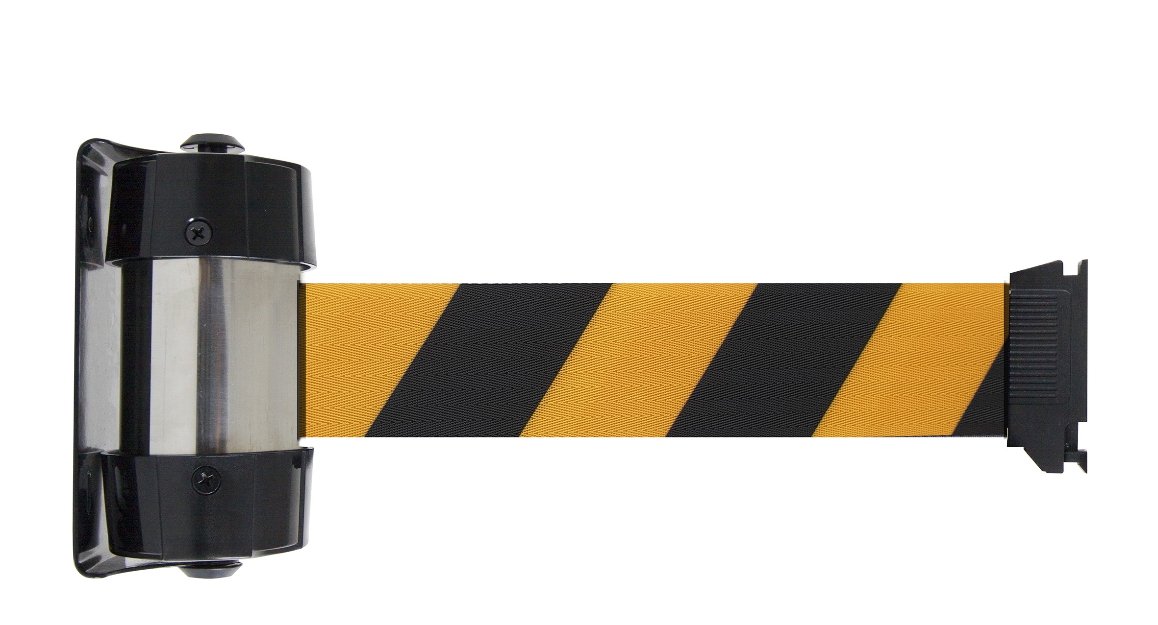 Premium wall-mounted strap retractor
