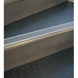 Non-slip aluminum stair nosing