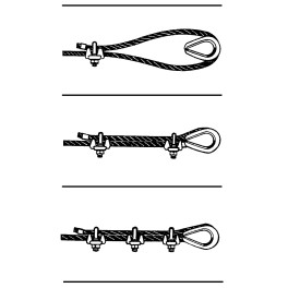 Zinc-plated standard wire rope clip