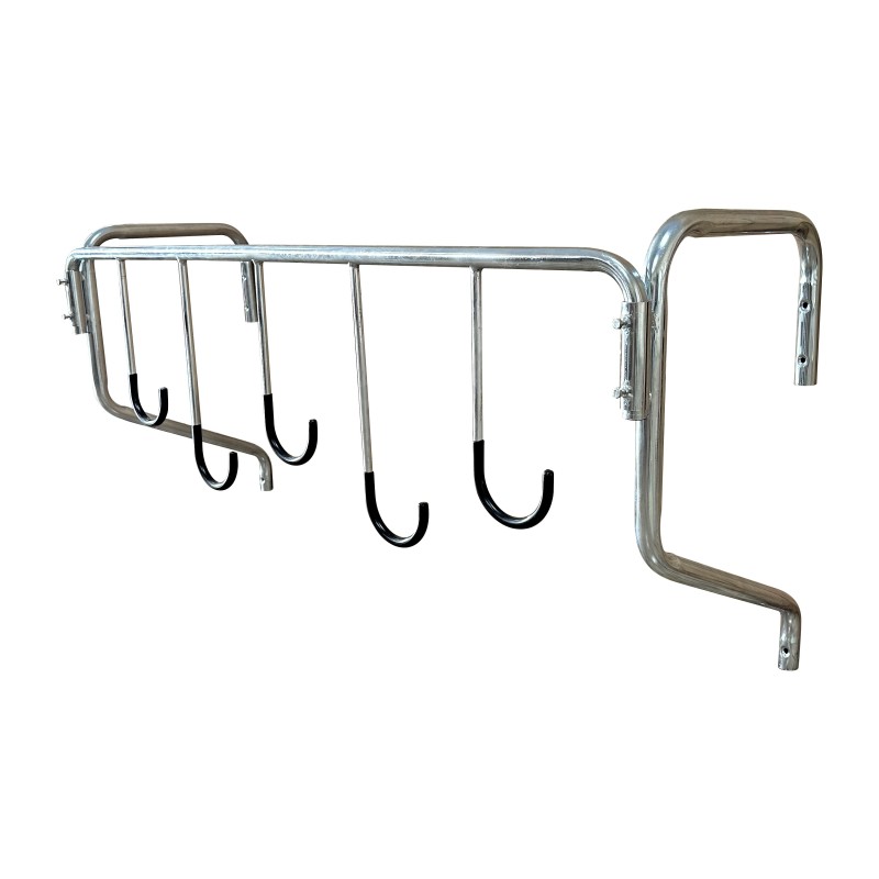 Wall-mounted bike rack for 5 bikes