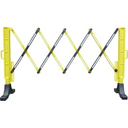 Extendable plastic safety barrier