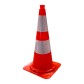 Marking cone with reflective band