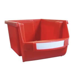 Nestable and stackable bin with a capacity ranging from 1L to 28L