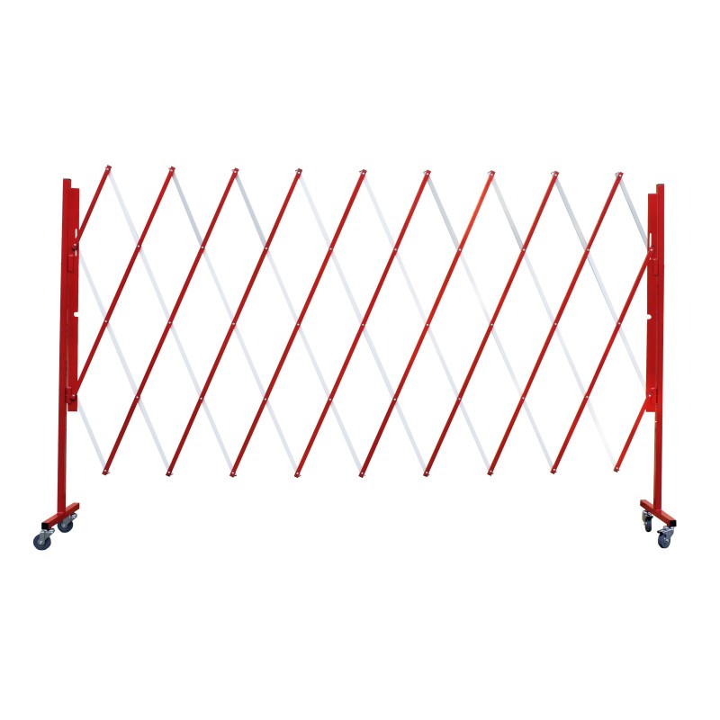 BARRIÈRE  EXTENSIBLE EN ACIER   H 1,60 M X 3M