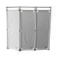 BARRIÈRE D'INTERVENTION 3 VANTAUX 1800mm INOX