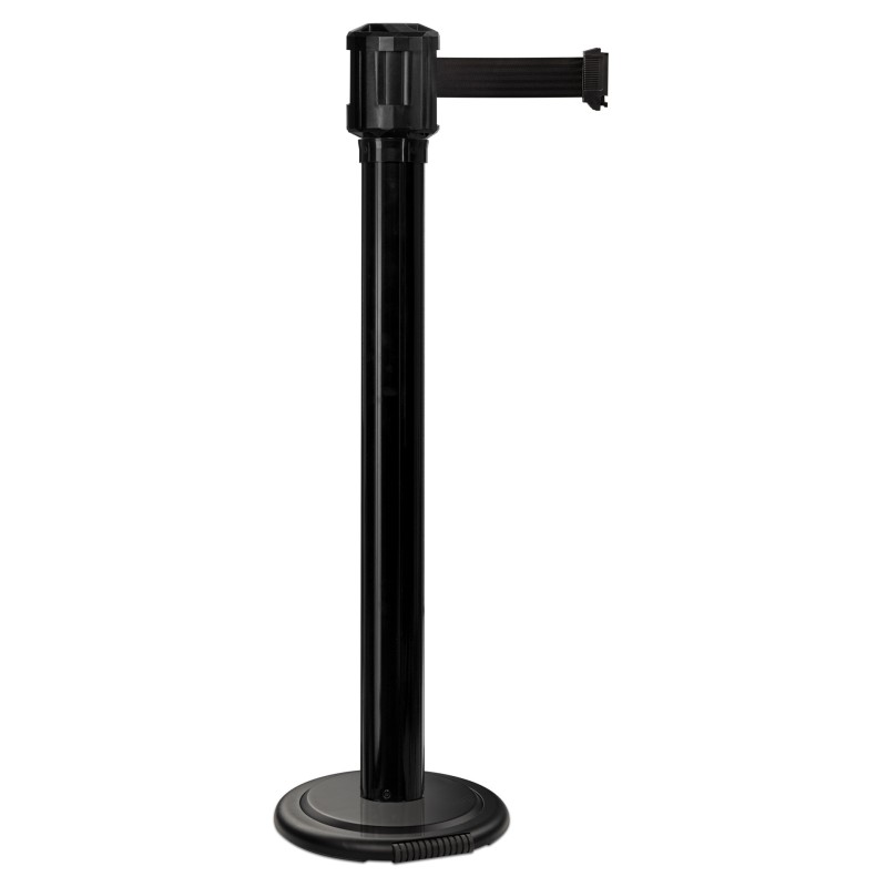Poteau de guidage extérieur à sangle premium base nomade à roulettes