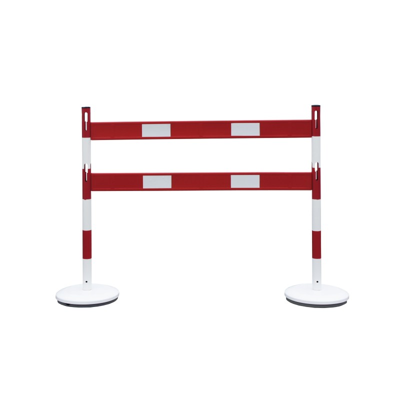 Steel bollard kit with barrier