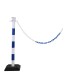 Kit 1 poteau abs monobloc avec chaine 2 m - base lestée