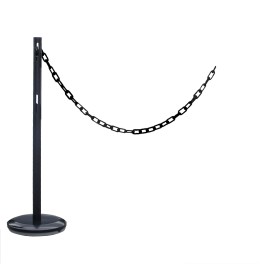 Steel post extension with 2m chain