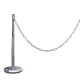 Steel post extension with 2m chain