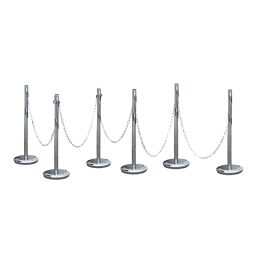 Steel bollard kit with chain