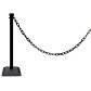 Kit 1 poteau abs monobloc avec chaine 2 m - base lestée