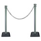 Kit 2 poteaux abs monobloc avec chaine 2 m - base lestée