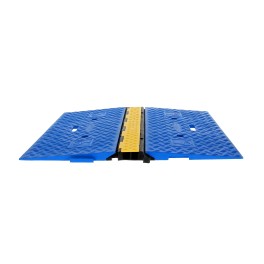 2-channel cable protector (35 × 38 mm) – with wheelchair-accessible ramp