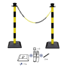 Kit 2 poteaux ABS en kit...