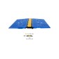 2-channel cable protector (35 × 38 mm) – with wheelchair-accessible ramp