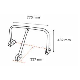 Arceau de parking avec cylindre
