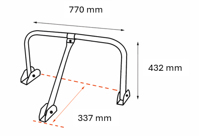 Arceau de parking avec cylindre