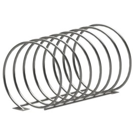 Spiral Bike Rack in Stainless Steel
