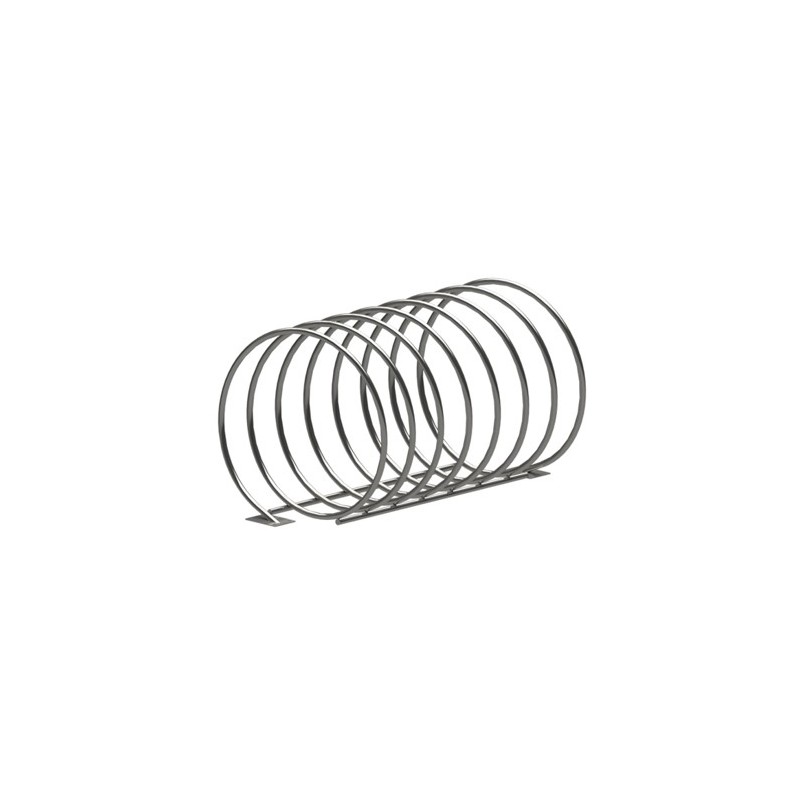 Spiral Bike Rack in Stainless Steel