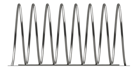 Spiral Bike Rack in Stainless Steel