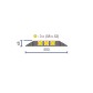 3-Channel Cable Protector ø 58x52 mm – with PRM Ramp
