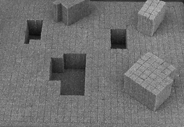 Pre-cut foam for crate