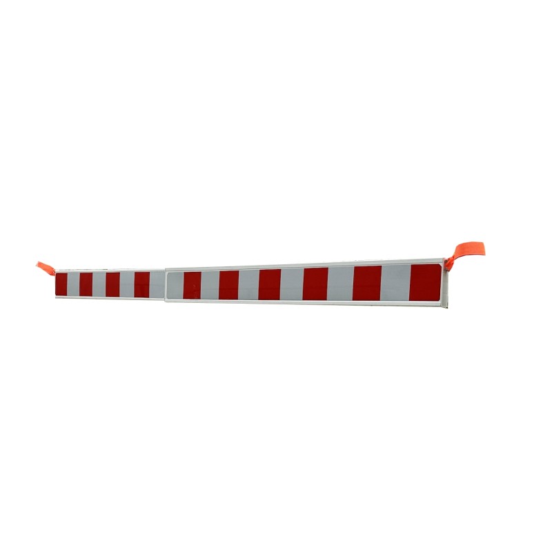 Extendable barrier with ties