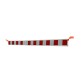 Extendable barrier with ties