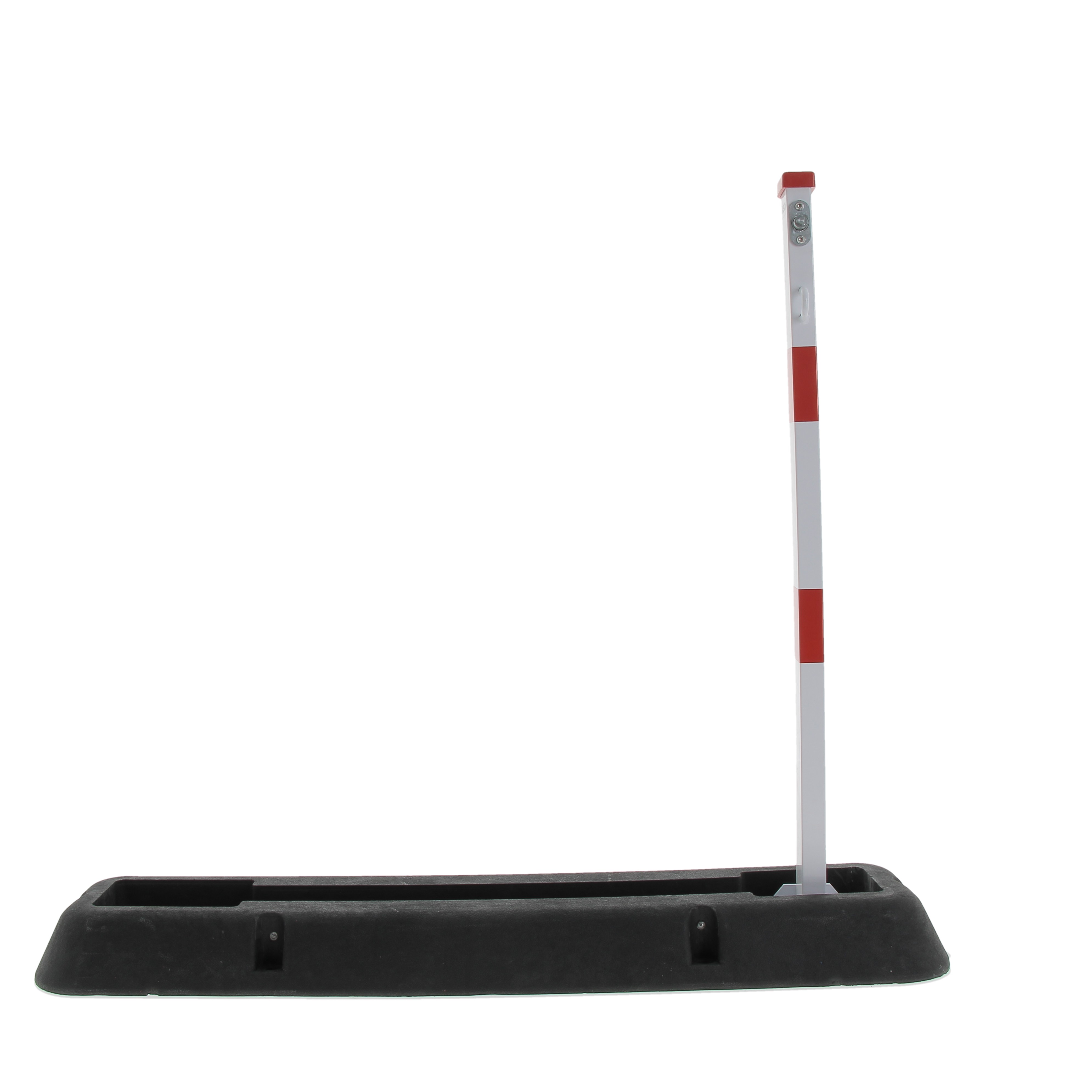 Poteau de parking rabattable avec structure