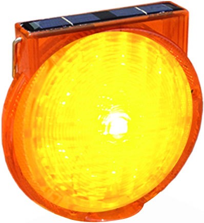 Lampe de chantier clignotante solaire à led à emboiter