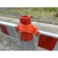 Extendable barrier with ties