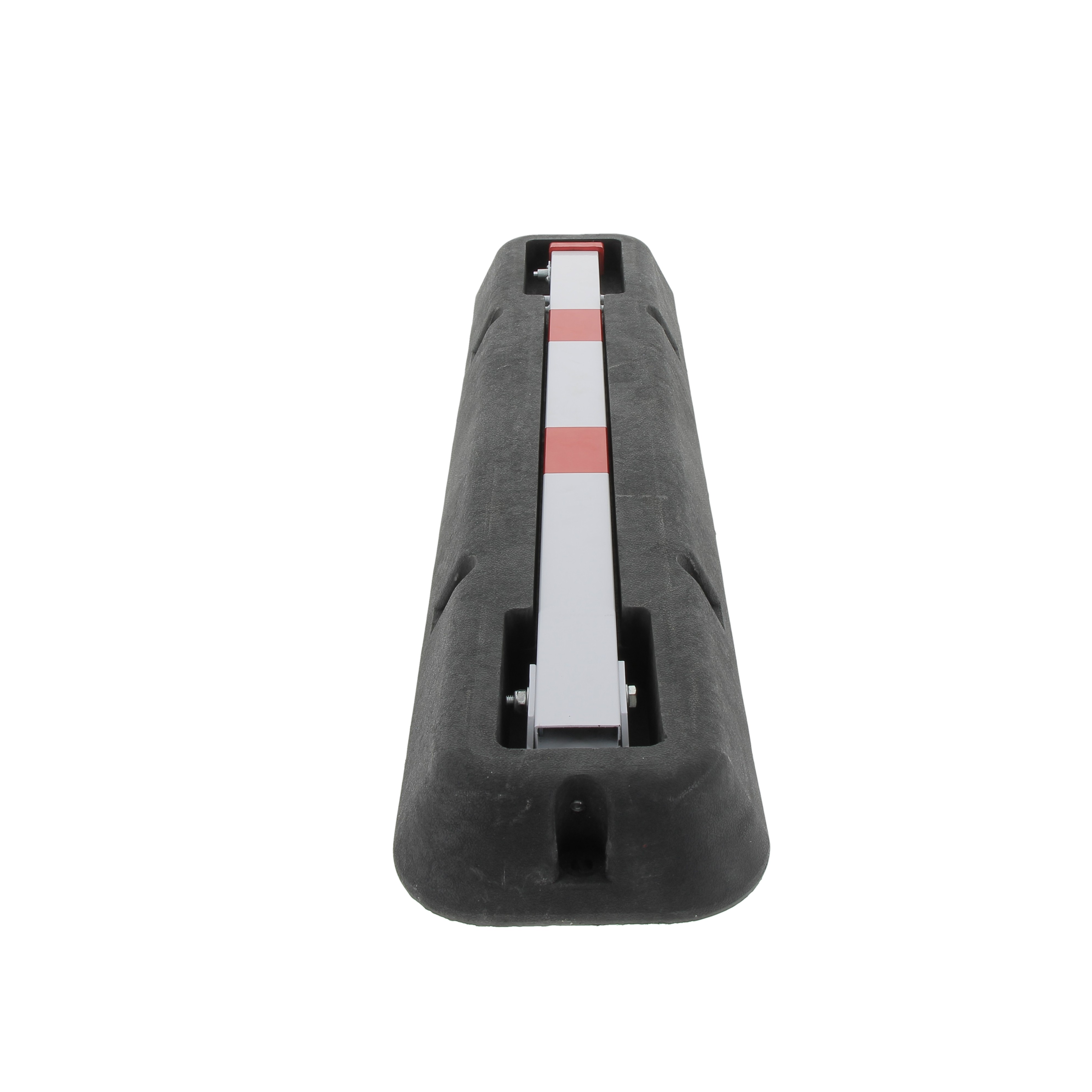 Poteau de parking rabattable avec structure