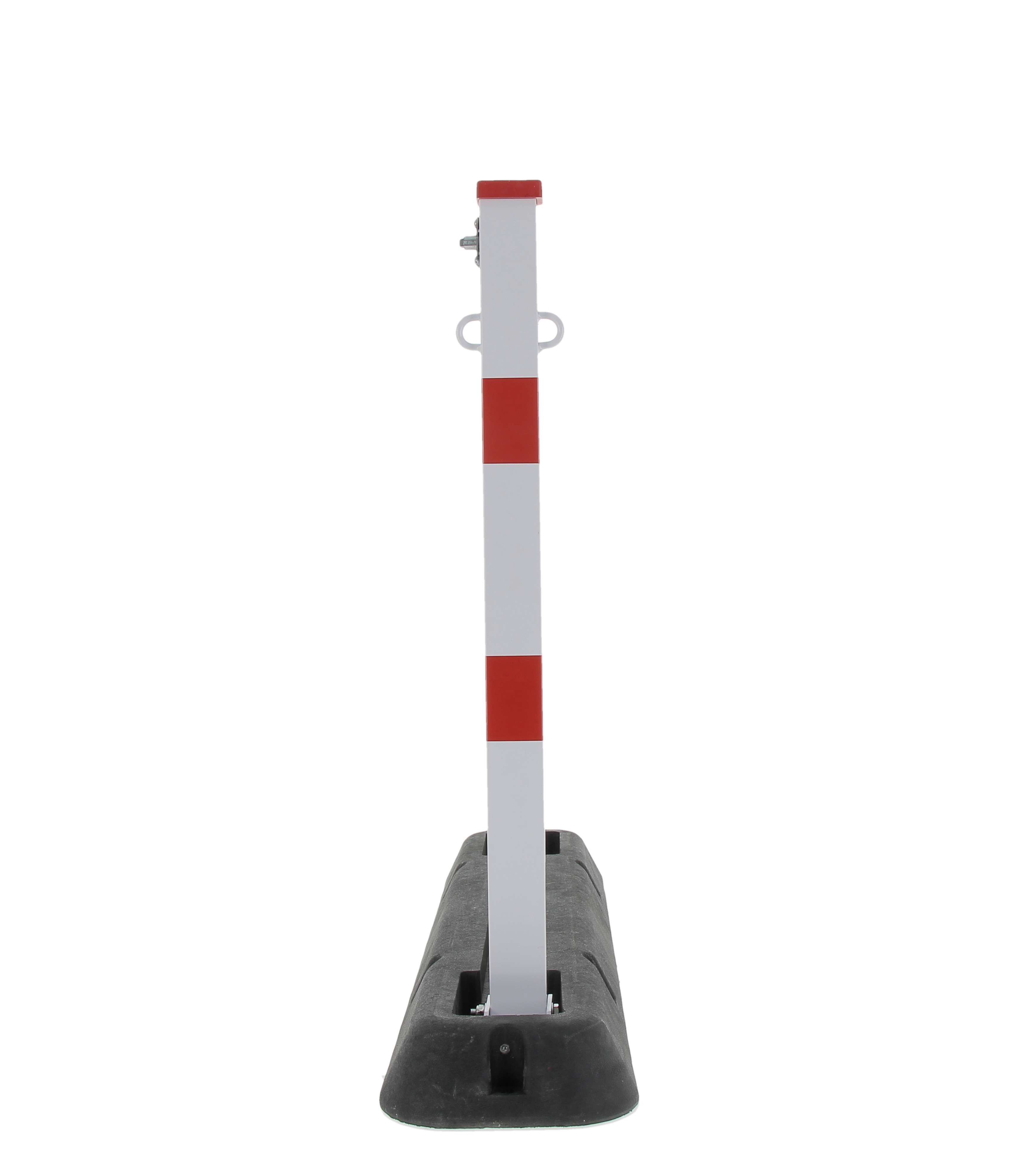 Poteau de parking rabattable avec structure