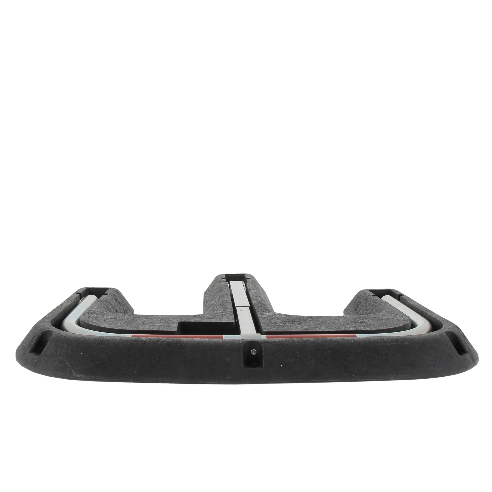 Parking hoop with key and protective structure