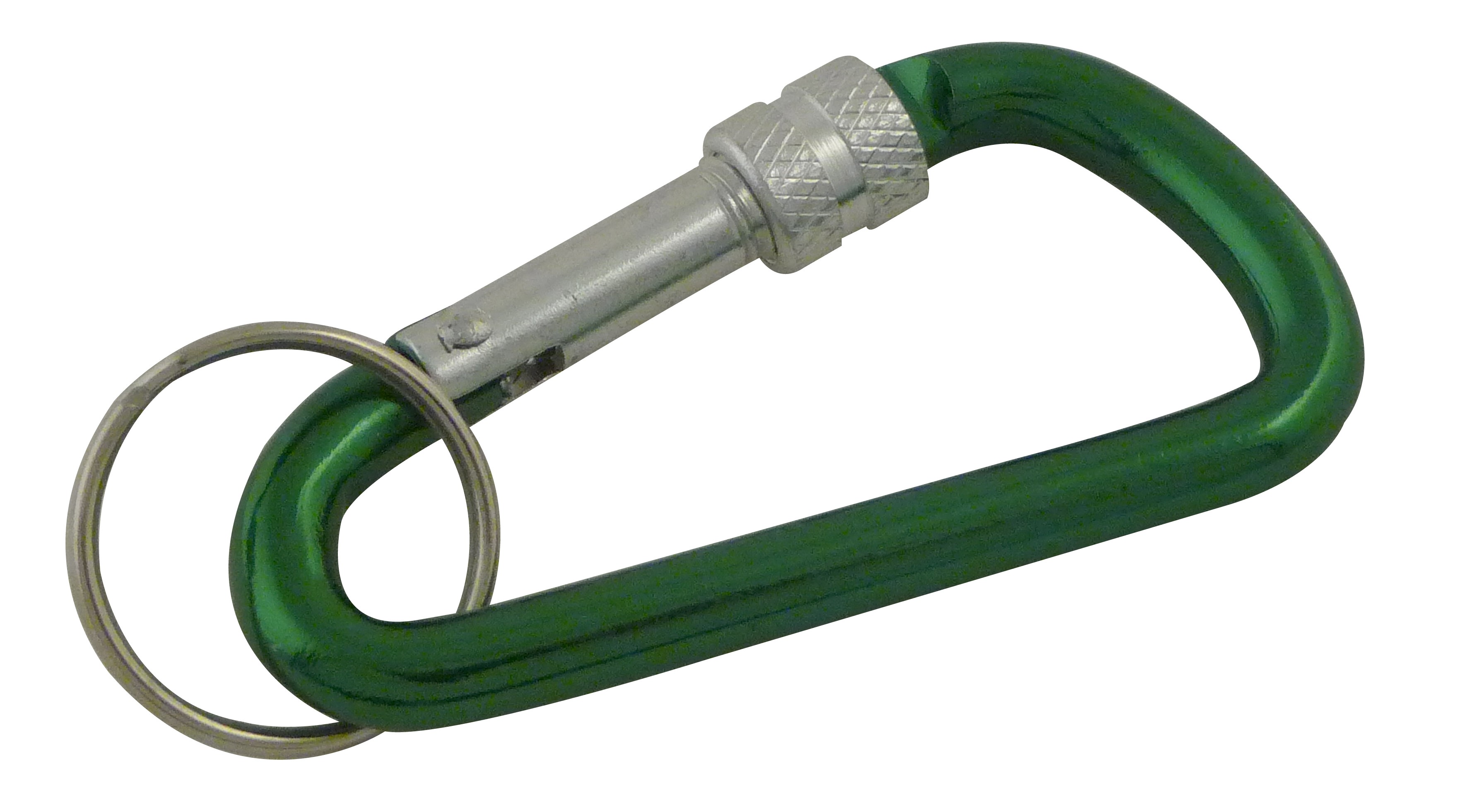 Aluminum keychain snap hook with screw