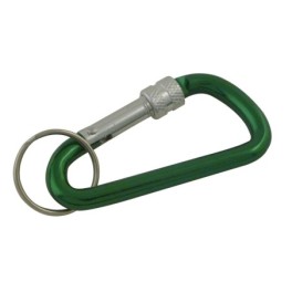 Mousqueton porte-clés aluminium avec vis