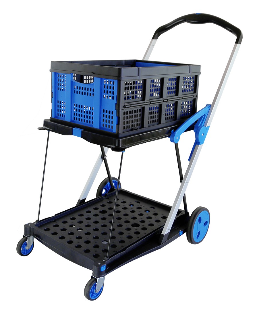 Chariot repliable porte bac