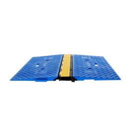 2-channel cable protector (35 × 38 mm) – with wheelchair-accessible ramp