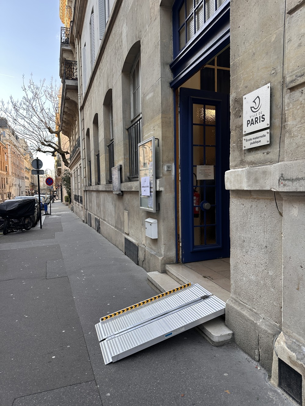 Rampe PMR pliante en aluminium 1.2 m - 300 kg