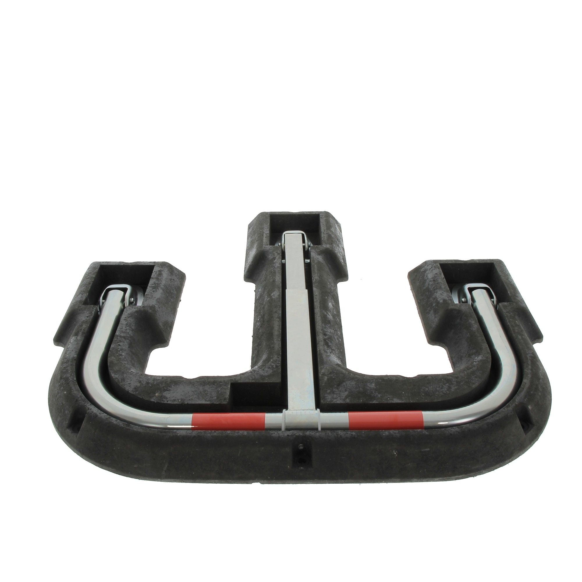 Parking hoop Ø 50 mm with central base, to be fixed