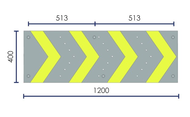 Flèche avec réflecteurs