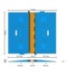 2-channel cable protector (35 × 38 mm) – with wheelchair-accessible ramp