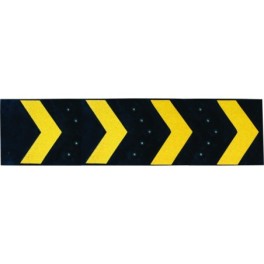 Parking signage arrow with reflectors